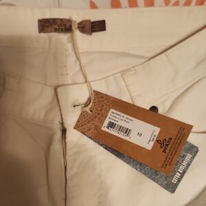 Prana Women's Cream Corduroy Pants